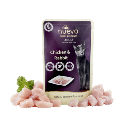 Nuevo Adult пауч за котки с пиле и заек, 85 гр.