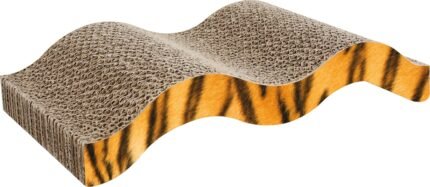 Драскало за котка  Flamingo с котешка трева във формата на вълна