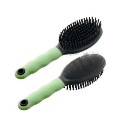 Ferplast двойна четка с метални зъби за разресване и четка за котки GRO 5806, размер - 23x6.7x5.2 см.