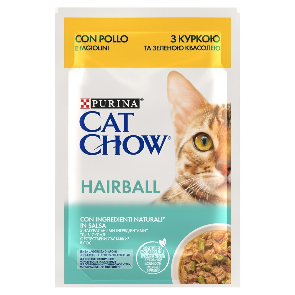 cat chow hairball pauch