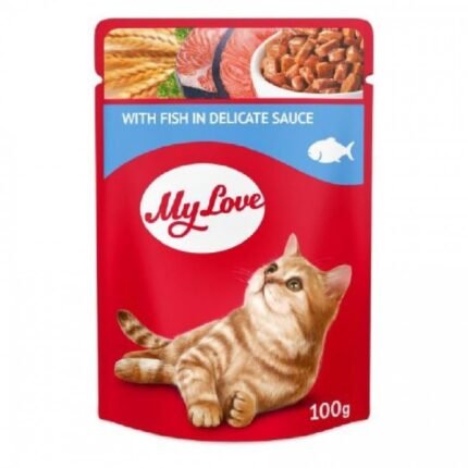 My Love пауч за котки с риба в сос 100 гр