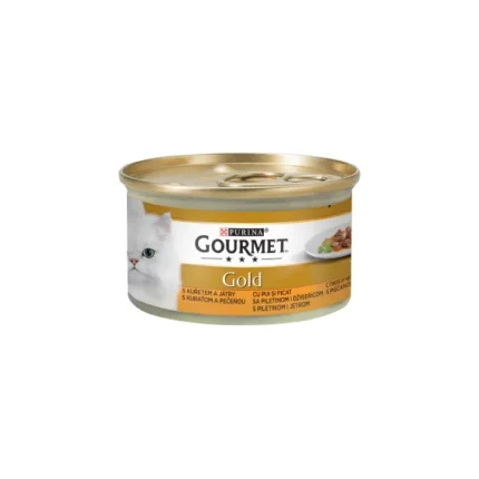 Purina Gourmet Gold консерва за котки с пиле и черен дроб 85 гр