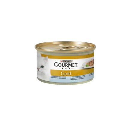 Purina Gourmet Gold консерва за котки с окенска риба в сос и спанак, 85 гр