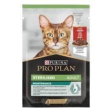 Purina Pro Plan Sterilised пауч за кастрирани котки с говеждо 85 гр.