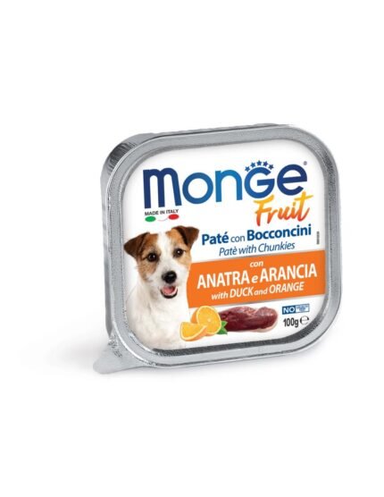 Monge Fruit Pate and Chunkies Duck and Orange пастет и хапки с патица и портокал, 150 гр.