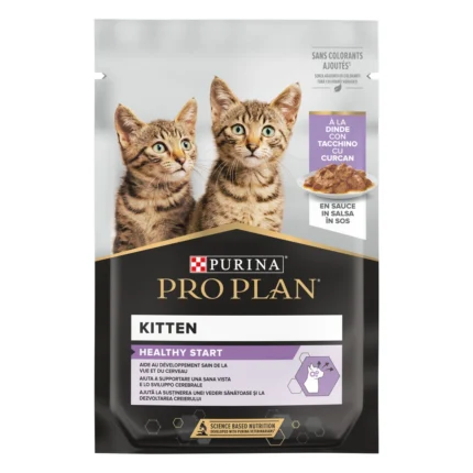Purina Pro Plan Junior пауч за подрастващи котки с пуешко месо в сос 85 гр