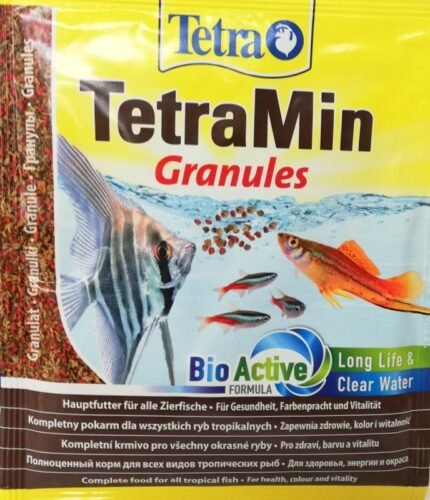 Tetra Min Granules Основна Храна За Аквариумни Рибки-15гр