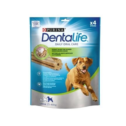Purina DentaLife Sticks дентално лакомство за кучета големи породи 4 бр./142 гр.