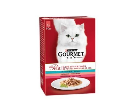 Purina Gourmet Mon Petit мини паучове за котки с риба, 6х50 гр.