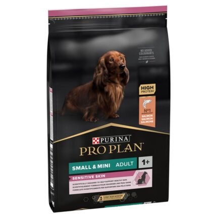Purina Pro Plan Small & Mini Adult Sensitive храна за кучета от дребни и мини породи със сьомга, 3 кг