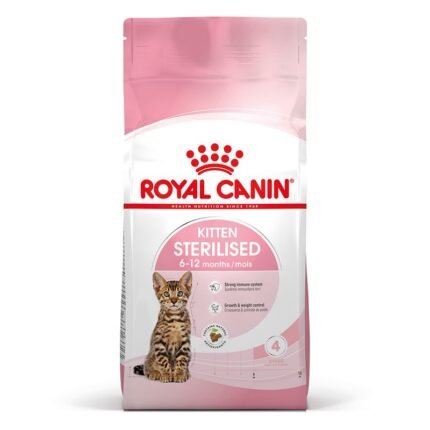 Royal Canin Kitten Sterilised суха храна за кастрирани подрастващи котки, 2 кг.