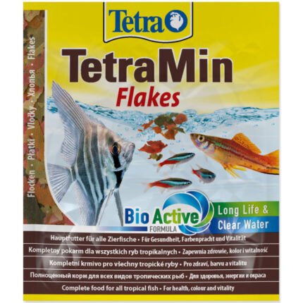 Tetra Min Flakes Основна Храна За Всички Декоративни Рибки-12гр