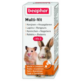 Beaphar Multi Vit мултивитамини за зайци и други дребни животни, 20 мл.