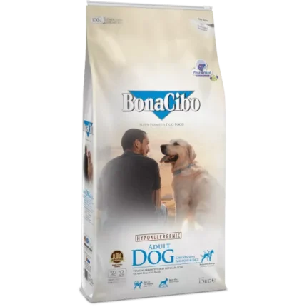 BonaCibo Chicken Anchovy & Rice Adult Dog храна за кучета с пилешко аншоа и ориз 15 кг