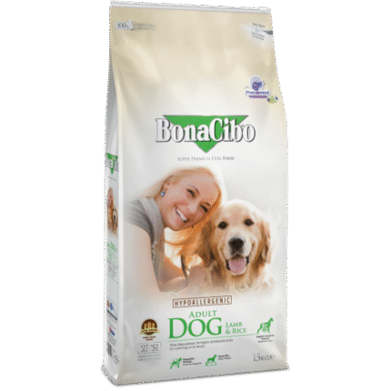 BonaCibo Lamb & Rice Adult Dog храна за кучета с агнешко и ориз 15 кг