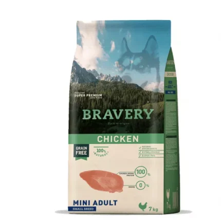Bravery Chicken Small & Mini храна за  кучета от дребни и малки породи с пилешко 2 кг.