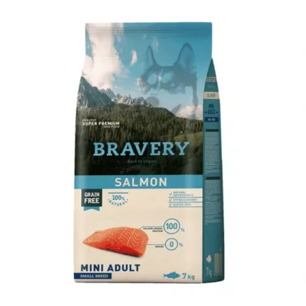 Bravery Salmon Mini Breeds Adult храна за кучета от дребни и мини породи със сьомга 2 кг.