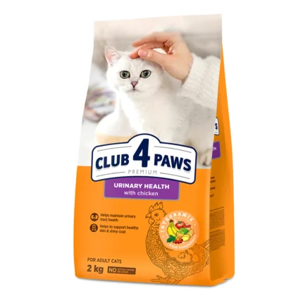 Club 4 Paws Urinary Health храна за котки за здрав уринарен тракт с пиле, 2 кг.