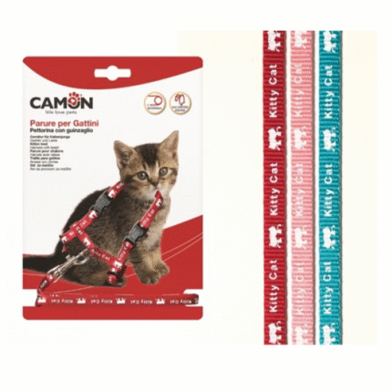 Camon комплект нагръдник и повод за малки котенца, размери - 8/1200мм.