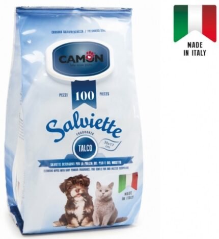 Camon With Talc мокри кърпи с талк 100 бр