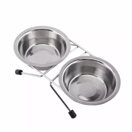 Купи на стойка метални Croci - 2 х 0.24L