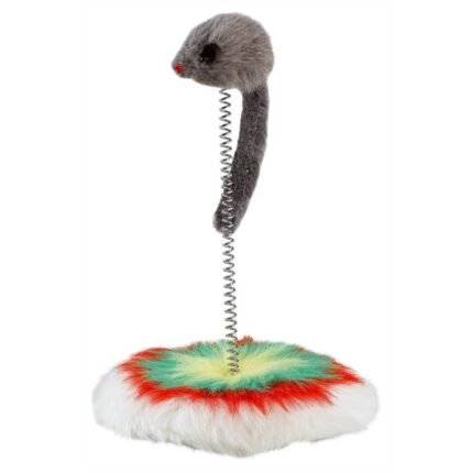 Играчка за котки Ferplast,  мишка на пружина