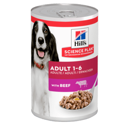 Hills Science Plan Adult Beef  консерва за кучета с телешко месо, 370 гр.