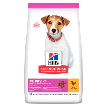 Hills Science Plan Small&Mini Puppy храна за подрастващи кучета от малки и дребни породи с пилешко 1.5 кг