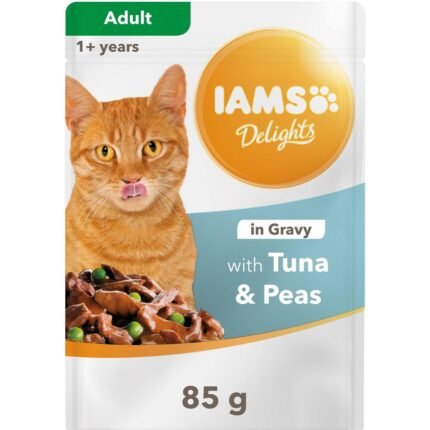 Iams пауч за котки, различни вкусове, 85 гр.