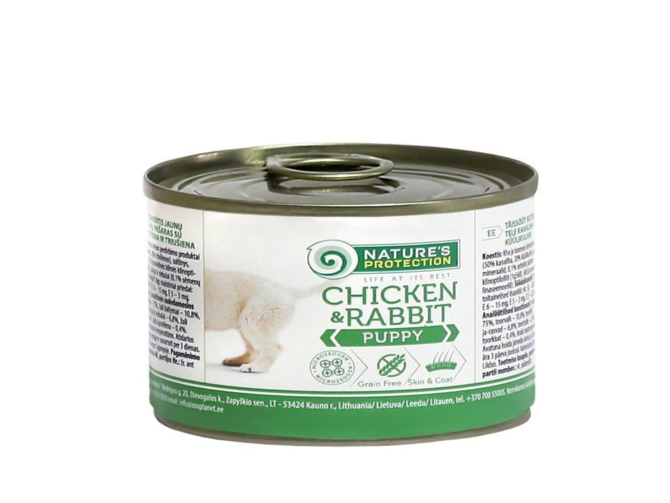 natures chicken and rabbit puppy 200