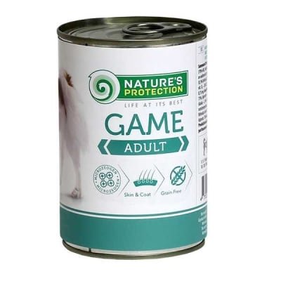 Natures Protection Adult Dog консерва за кучета с дивеч, 400 гр