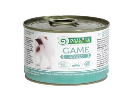 Natures Protection Adult Dog консерва за кучета с дивеч, 200 гр