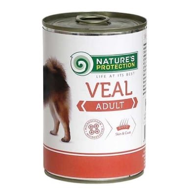Natures Protection Adult Dog консерва за кучета с телешко, 400 гр.