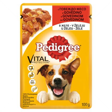 Pedigree Adult пауч за кучета с говеждо месо, 100 гр.