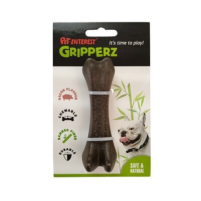 Играчка кокал за дъвчене от бамбук Pet Interest, с вкус на бекон