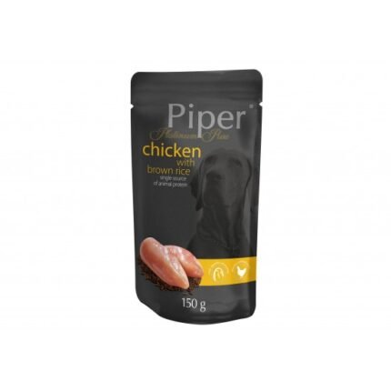Piper Platinum Adult  пауч за кучета с пилешко и кафяв ориз, 150 гр.