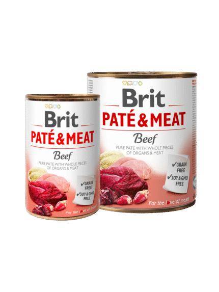 BRIT PATÉ & MEAT BEEF чист пастет за кучета с говеждо, 0.400 гр.