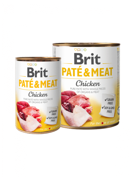 BRIT PATÉ & MEAT CHICKEN чист пастет за кучета с пилешко, 0.400 гр.