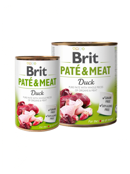BRIT PATÉ & MEAT DUCK чист пастет за кучета с патица, 0.400 гр.