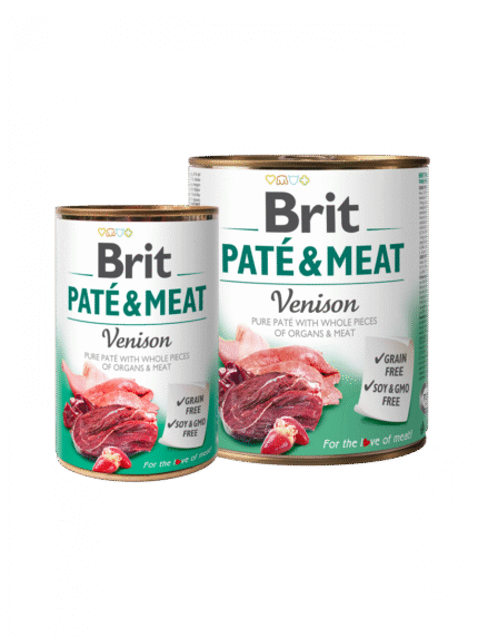 BRIT PATÉ MEAT VENISON чист пастет за кучета с еленско 0.400 гр.