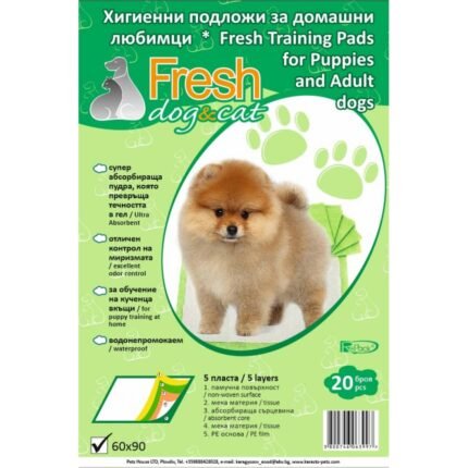 Хигиенни подложки за домашни любимци Fresh Classic, 60х90 - 20бр/п