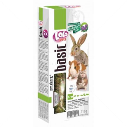 LOLO PETS крeкер с люцерна за гризачи 2 бр. - 90 гр.