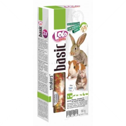 LOLO PETS крeкер с пуканки за гризачи 2 бр. - 90 гр.