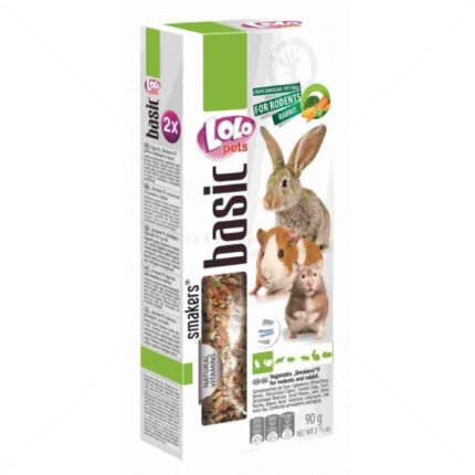 LOLO PETS крeкер със зеленчуци за гризачи 2 бр. - 90 гр.