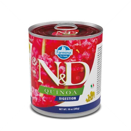 N&D Quinoa Dog Digestion консерва за кучета с киноа, агнешко месо, копър, мента и артишок, за добро храносмилане 285 гр