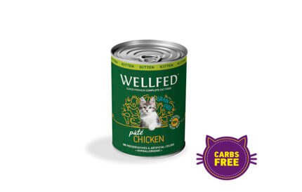 Wellfed Kitten консерва за подрастващи котки с пиле, 400 гр.