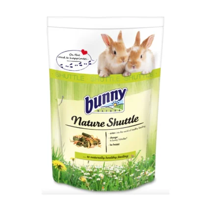 Bunny Nature Rabbit Shuttle преходна храна за зайчета след 6-ия месец, 600 гр.+ Rabbit Basic  основна храна за зайчета след 6-ия месец, 750 гр.