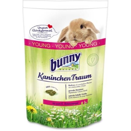 Bunny Nature Rabbit Young основна храна за зайчета до 6-ия месец - 750гр.