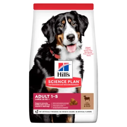 Hills Science Plan Adult Large Breed за кучета от големи породи с агнешко и ориз 14 кг