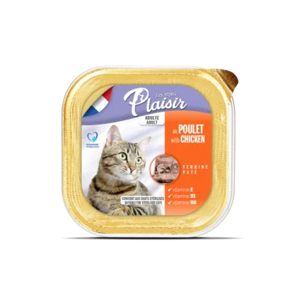 Plaisir Pate пастет за котки с пиле, 100 гр